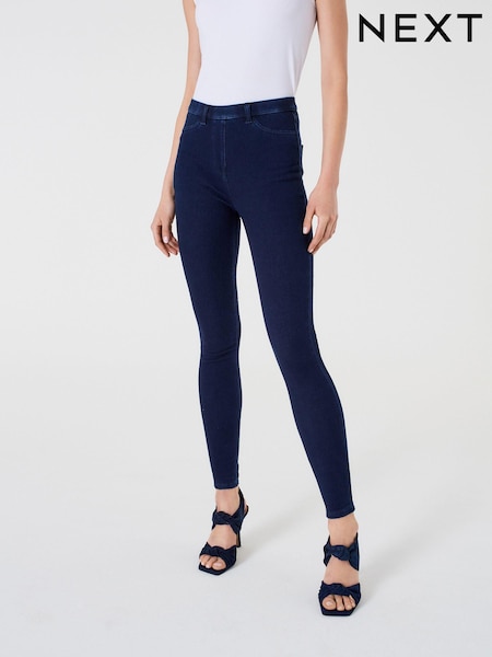 Синий - Jersey Denim Leggings (T22043) | €9