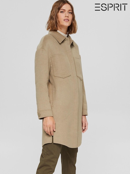 Esprit Beige Smart Wool Jacket (T22192) | €51