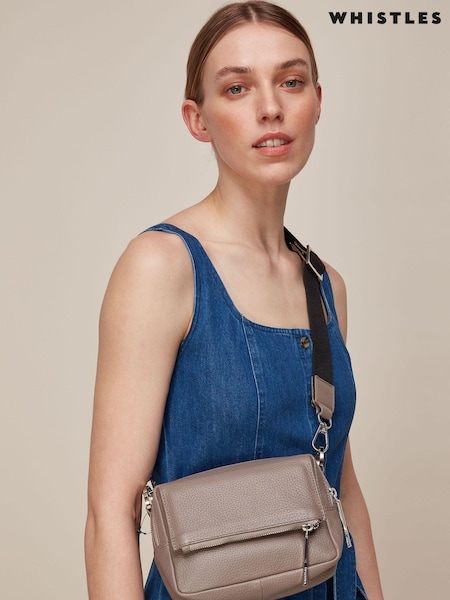Whistles Grey Bibi Cross-Body Bag (T22209) | €171