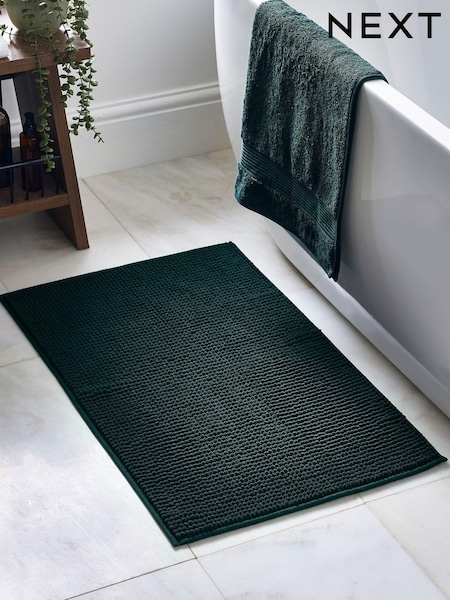 Bottle Green Bobble Bath Mat (T24645) | €13
