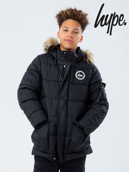 Hype Black Boys Explorer Jacket (T26059) | CA$140
