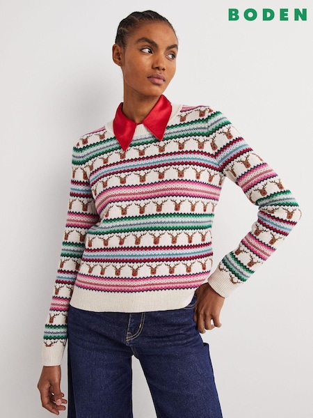Зеленый - Boden Christmas Jumper (T26066) | €148