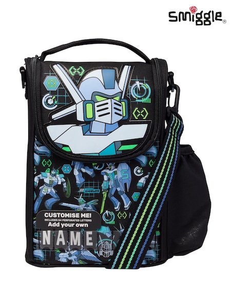 Black - Smiggle Weekend Junior Id Lunchbox With Strap