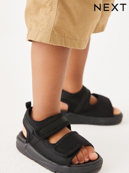 Black Touch Fastening Trekker Sandals (T26707) | € 18 - € 22