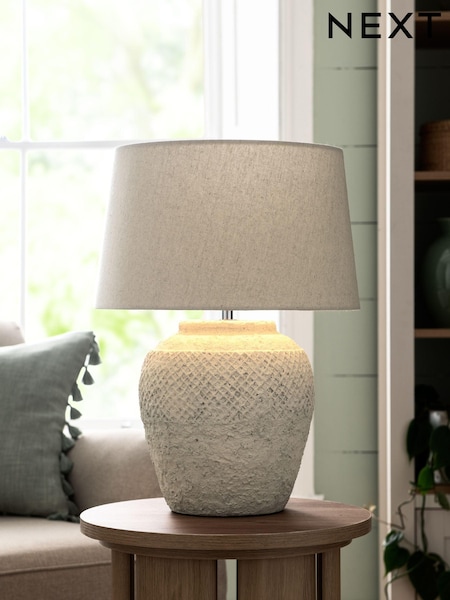 Ivory Cream Moreton Large Table Lamp (T27467) | €126