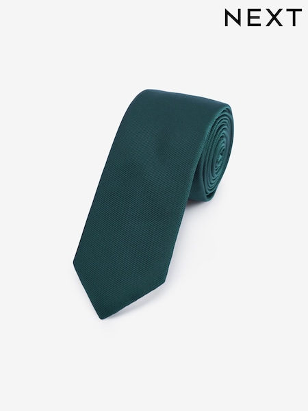 Green Slim Twill Tie (T28173) | AED27