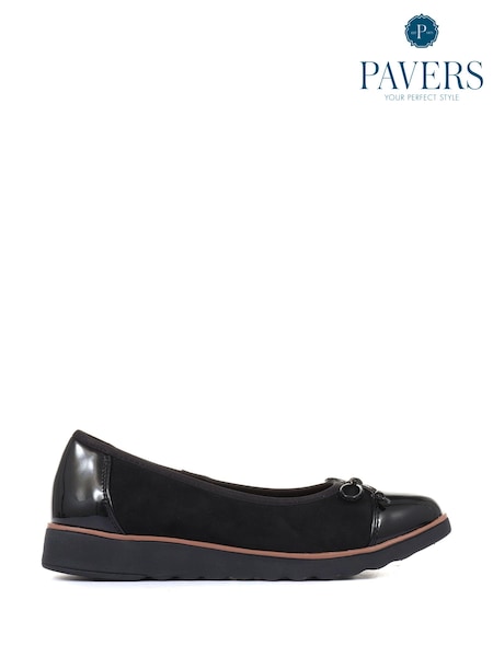 Pavers Ladies High Shine Ballet Pumps (T28853) | 47 €