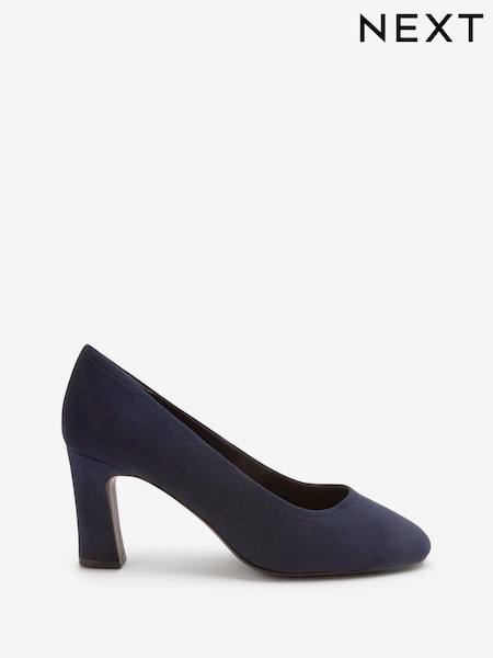 Темно-синий - Forever Comfort® Round Toe Block Heel Court Shoes (T29468) | €16