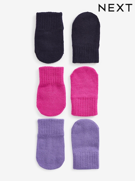 Multi Fluffy Magic Mitts 3 Pack (3mths-6yrs) (T30633) | €2