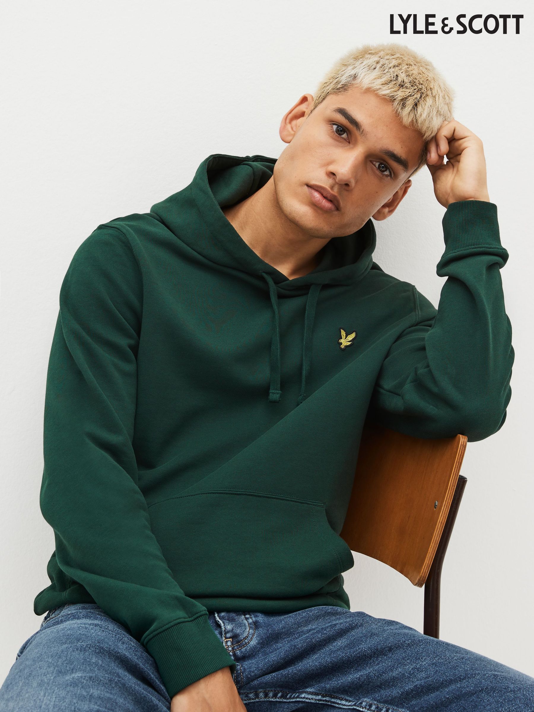 Men s Hoodies Lyle Scott Green Hooded Brandedfashion Next Estonia