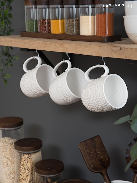 Artisan Street 4 Pack White Mugs (T31506) | €34
