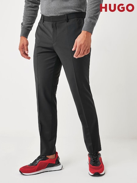 HUGO Regular Fit Wool Blend Trousers (T34664) | 91 €