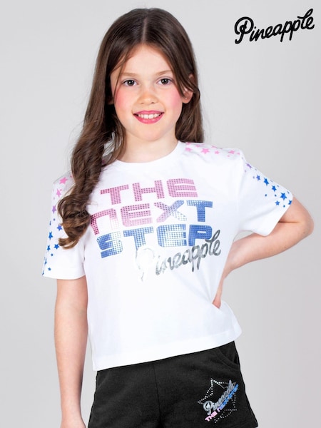 Pineapple Black X The Next Step Crop T-Shirt (T34703) | €13