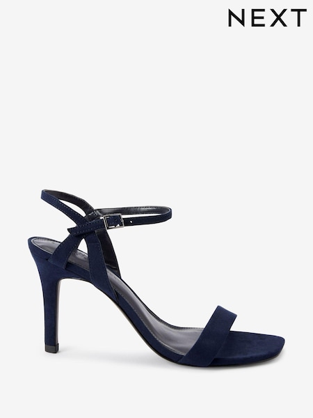 Navy Blue Extra Wide Fit Forever Comfort® Strappy Skinny Heel Sandals (T34931) | €4