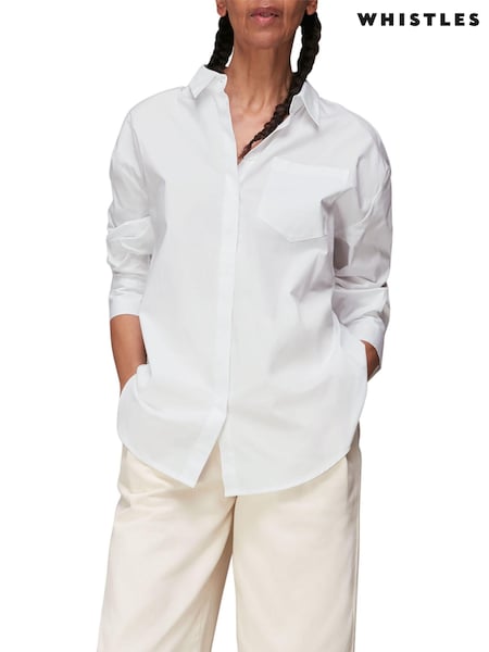 Whistles White Oversized Shirt (T36150) | €44