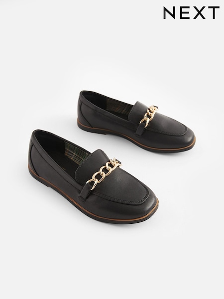 Black Chain Loafers (T36641) | €18 - €24