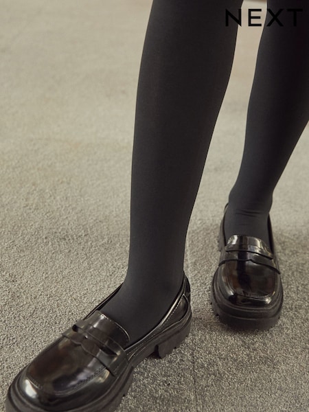 Noir - Chunky School Loafers (T36642) | € 31 - 39 €