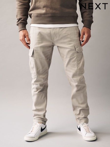 Light Stone Slim Fit Cotton Stretch Cargo Trousers (T36715) | EGP1,800