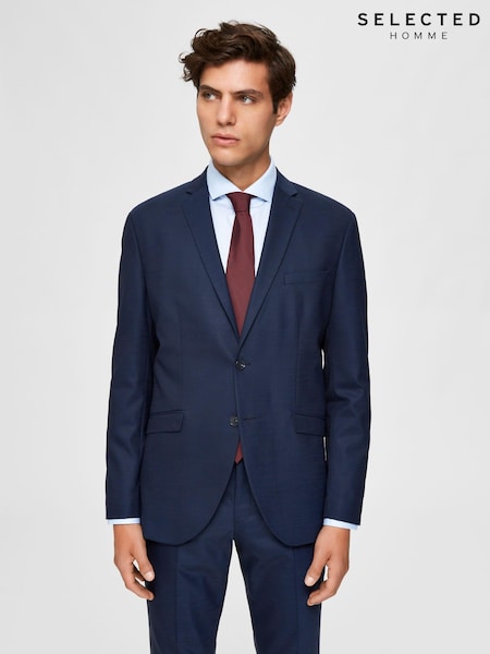 Selected Homme Blue State Flex Slim Suit Jacket (T37782) | €66
