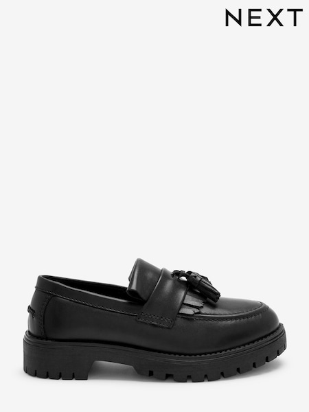 Schwarz - Leather Tassel Loafers (T39260) | 15 € - 19 €