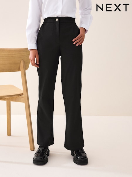 أسود - Senior School Flare Trousers (9-17yrs) (T40767) | ‏72 ر.س.‏ - ‏107 ر.س.‏