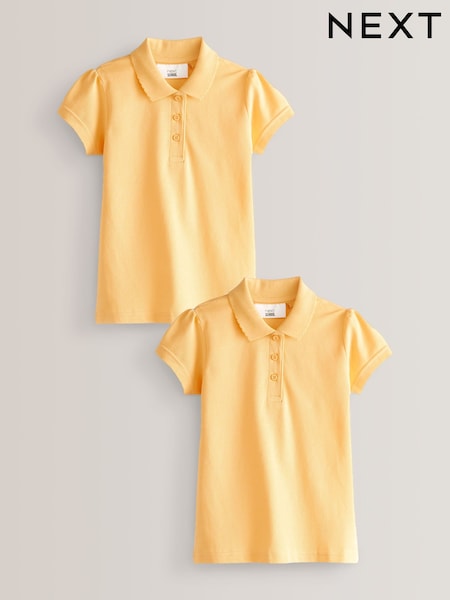 Amarillo - 100% Cotton Short Sleeve Polo Shirts 2 Pack (3-16yrs) (T40839) | 10 € - 17 €