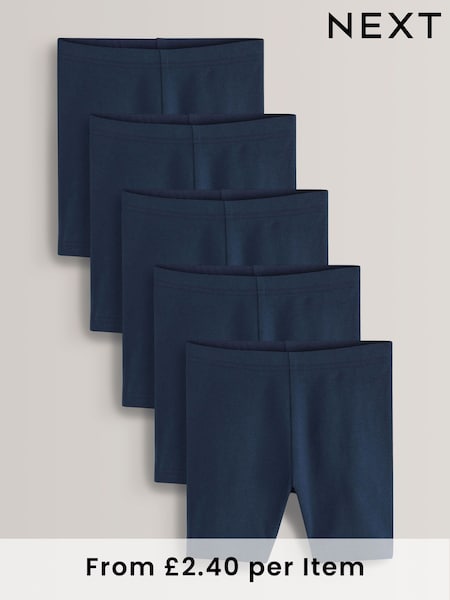 Azul marino - 5 Pack Cotton Rich Stretch Cycle Shorts (3-16yrs) (T40843) | 17 € - 30 €