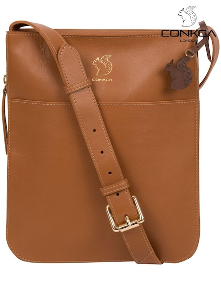 Conkca Lautner Vegetable-Tanned Leather Cross-Body Bag (T41636) | €58