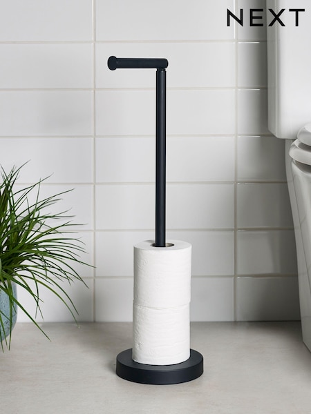 Black Pivot Top Toilet Roll Holder (T43154) | €29