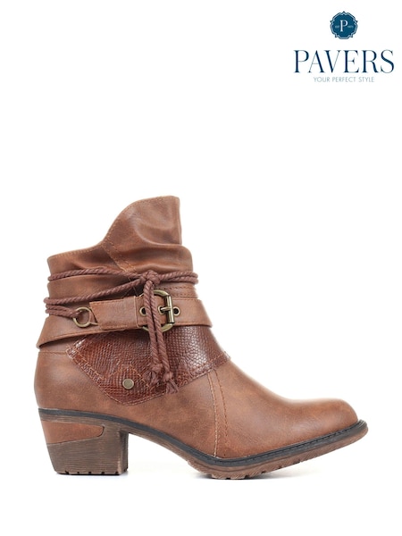 Pavers Ladies Slouch Ankle Boots (T43971) | €69