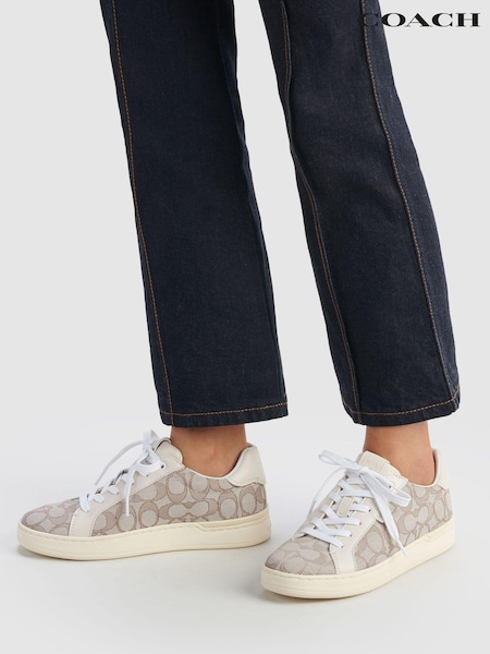 Coach Lowline Jacquard Print Trainers (T44713) | €215