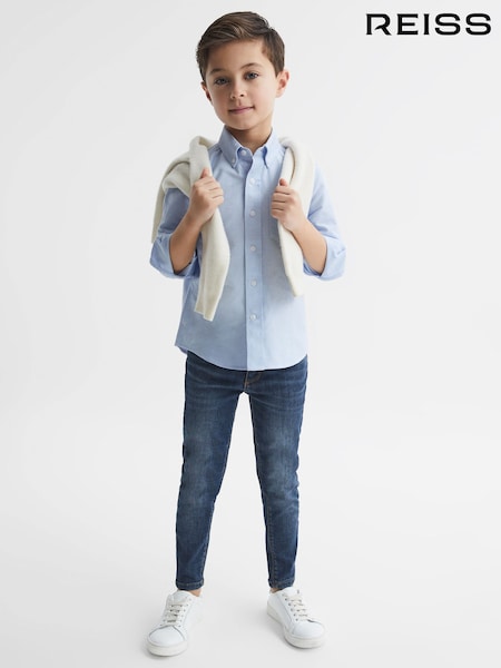 Reiss Soft Blue Greenwich 4-9 yrs Button Down Oxford Shirt (T44825) | €40
