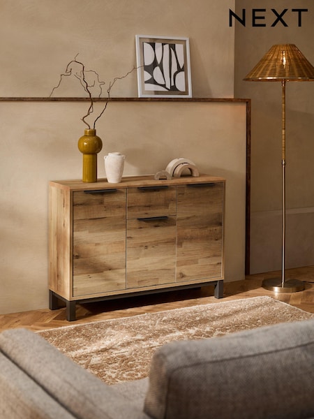 Dark Bronx Oak Effect Slim Large Sideboard (T45556) | €320