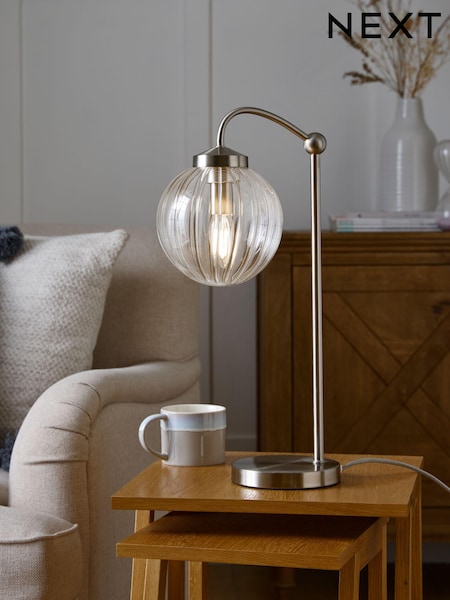 Brushed Chrome Bourton Desk Lamp (T46459) | €66