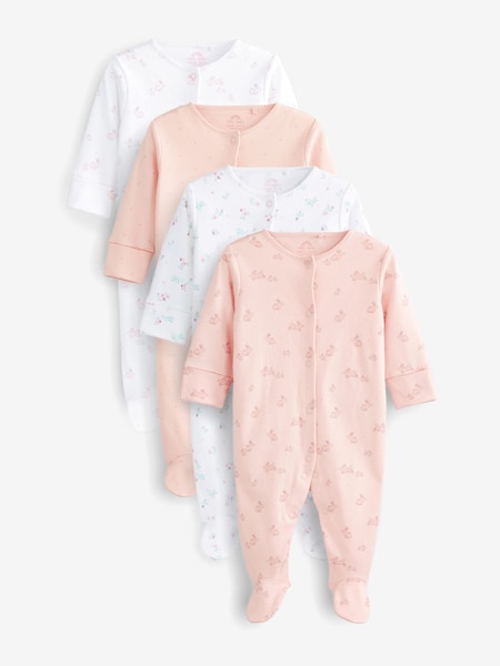 Blassrosa/Blumenmuster - Baby Sleepsuits (0-2yrs) (T47131) | 18 € - 19 €