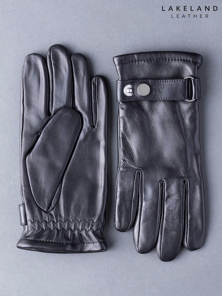 Lakeland Leather Black Martin Leather Gloves (T47205) | $80