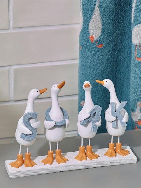 White Geese Soak Ornament (T47382) | €0