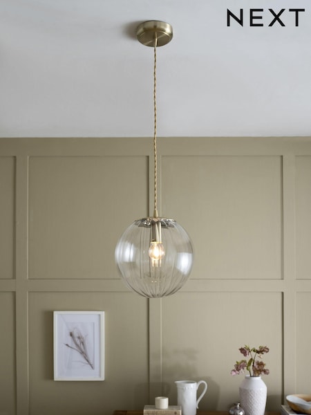 Brass Bourton Pendant Ceiling Light (T47407) | €66