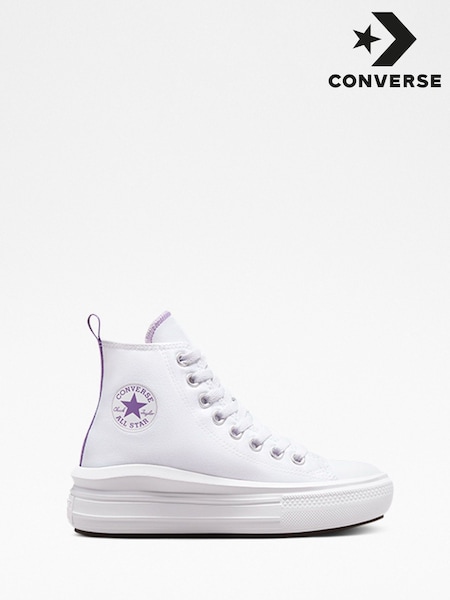 أبيض - Converse Youth Chuck Taylor Move Trainers (T47796) | ‏320 د.إ.‏