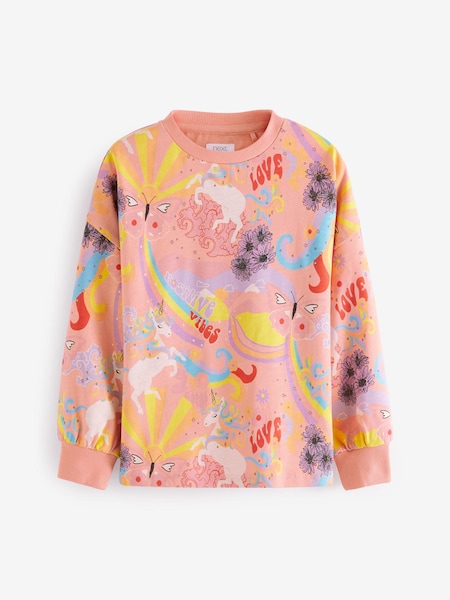 Oranžna s samorogom - Cuffed Cosy Jersey Long Sleeved Top (3-16yrs) (T48489) | € 7 - € 9