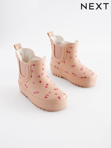 مطبوع شكل قلب لون بيج - Chelsea Wellies (T48719) | ‏51 د.إ.‏ - ‏ 57‏ د.إ.