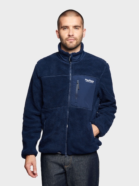 Penfield Bear Outdoor Borg Zip Thru Coat Jacket (T49012) | 501 LEI