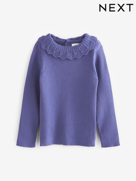 Blau - Pointelle Neck Jumper (3mths-7yrs) (T49061) | 7 € - 9 €