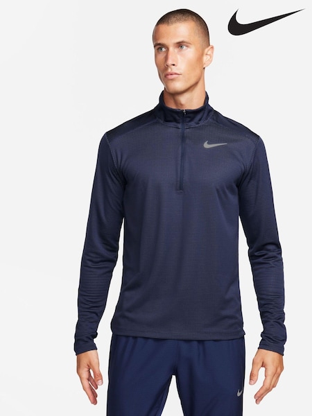 Nike Navy Pacer Half Zip Running Top (T49302) | €15