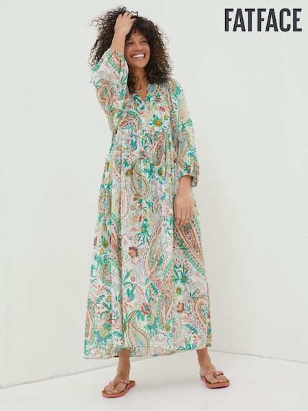 FatFace Natural Jocelyn Paisley Maxi Dress (T49476) | €37.50
