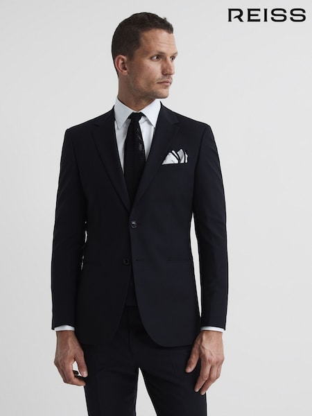 Reiss Black Hope Modern Fit Travel Blazer (T49651) | €389