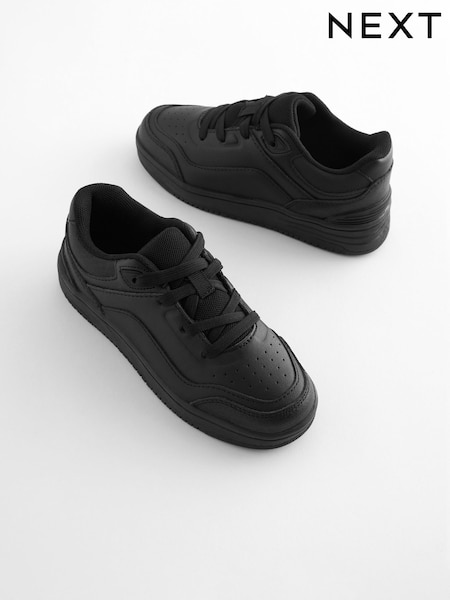 Black School Leather Lace-Up Shoes (T49794) | €38 - €48