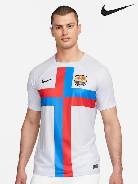 Nike Grey Blank F.C. Barcelona 22/23 Third Football Shirt (T49886) | €38