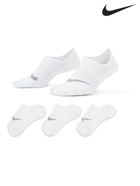 Nike Grey Womens Footsie Training Socks 3 Pack (T50328) | €8.50