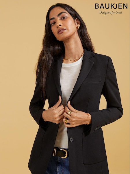Musta - Baukjen Alanis Black Jacket With Lenzing™ Ecovero™ (T50529) | €329